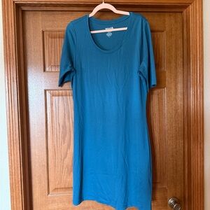 wool& teal Chloe Short Sleeve Dress, XL